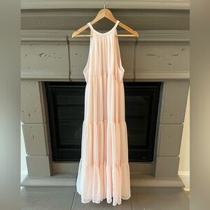 Chelsea28 Light Pink Tiered Maxi Dress Easter Wedding Pastel Spring Nordstrom